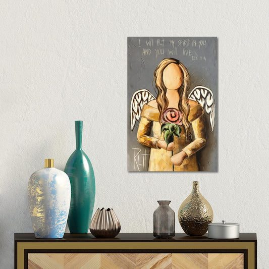 I Will Put My Spirit by Ruth's Angels - Canvas Gallery Wrap