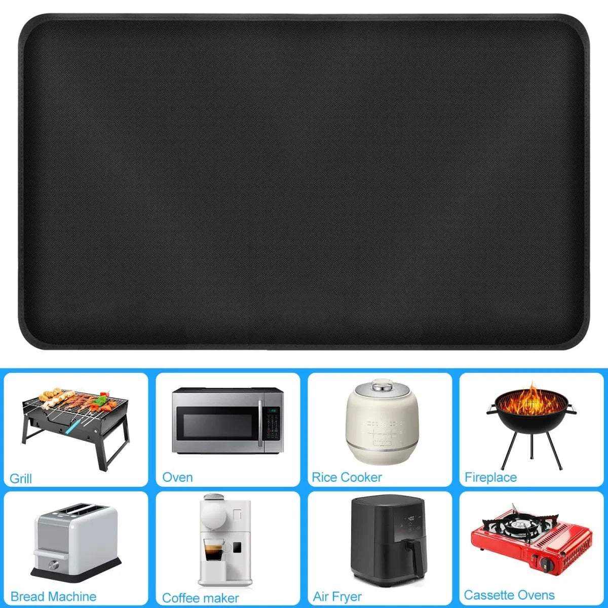 Non-Slip Washable Fire Pit Mat