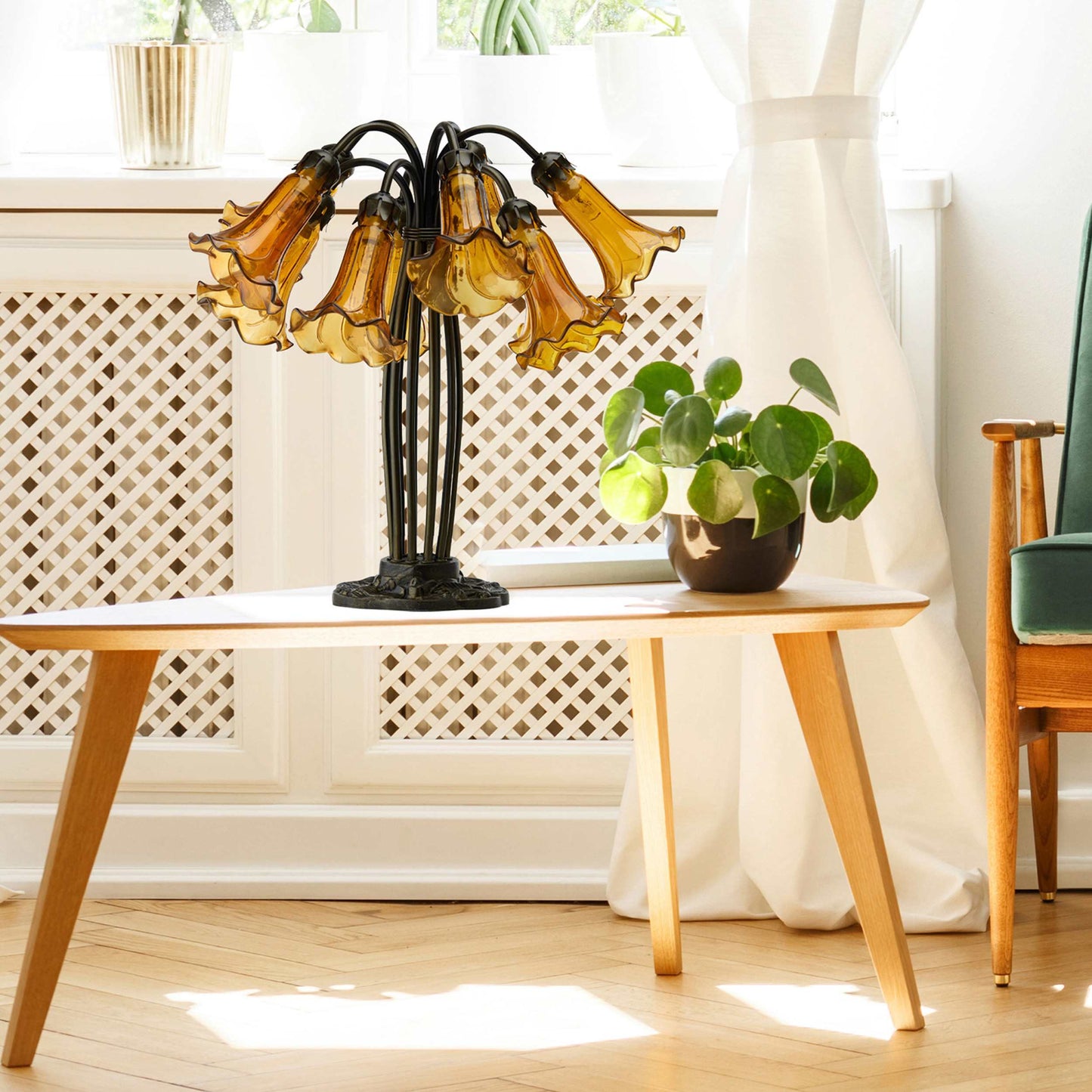Amber/ Brushed Bronze-