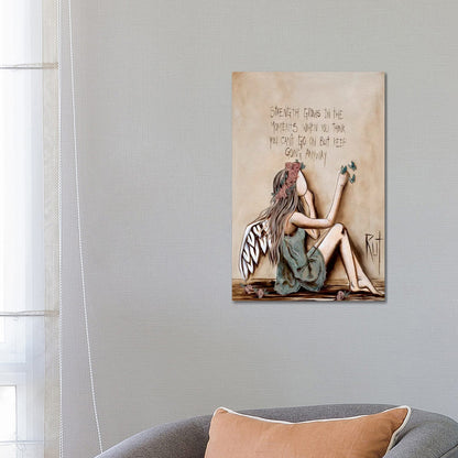 Strength Grows by Ruth's Angels - Canvas Gallery Wrap