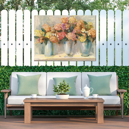 Spiced Hydrangeas  All Weather Outdoor Art