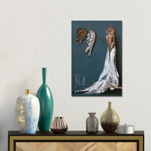 Butterfly And Angel Wings by Ruth's Angels - Canvas Gallery Wrap