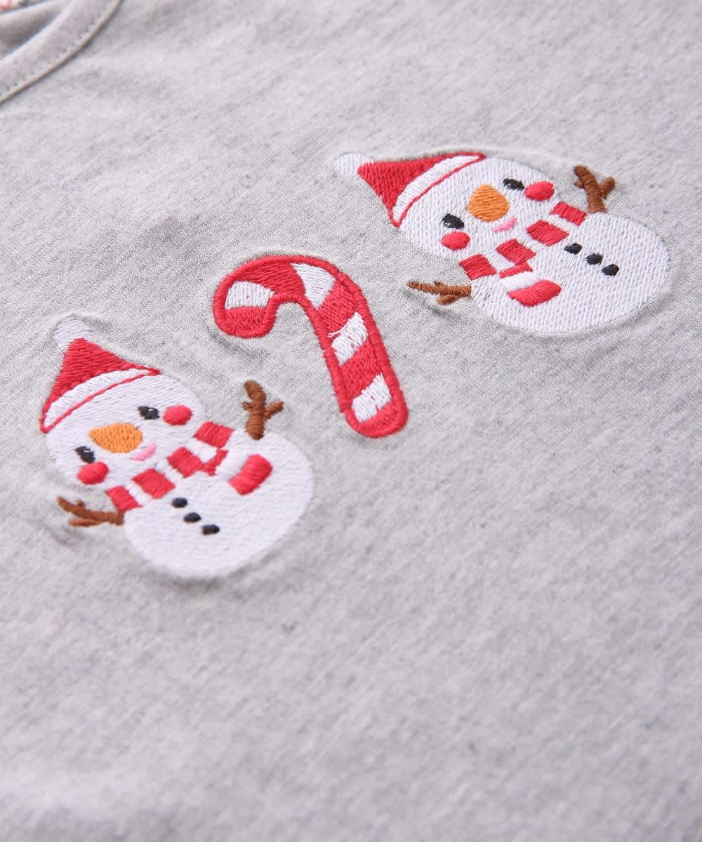 Snowman Full Sleeve T-Shirt Grey