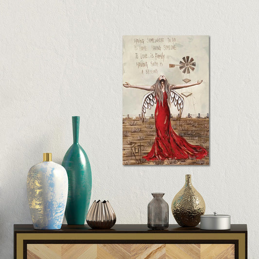 Having Somewhere To Go by Ruth's Angels - Canvas Gallery Wrap