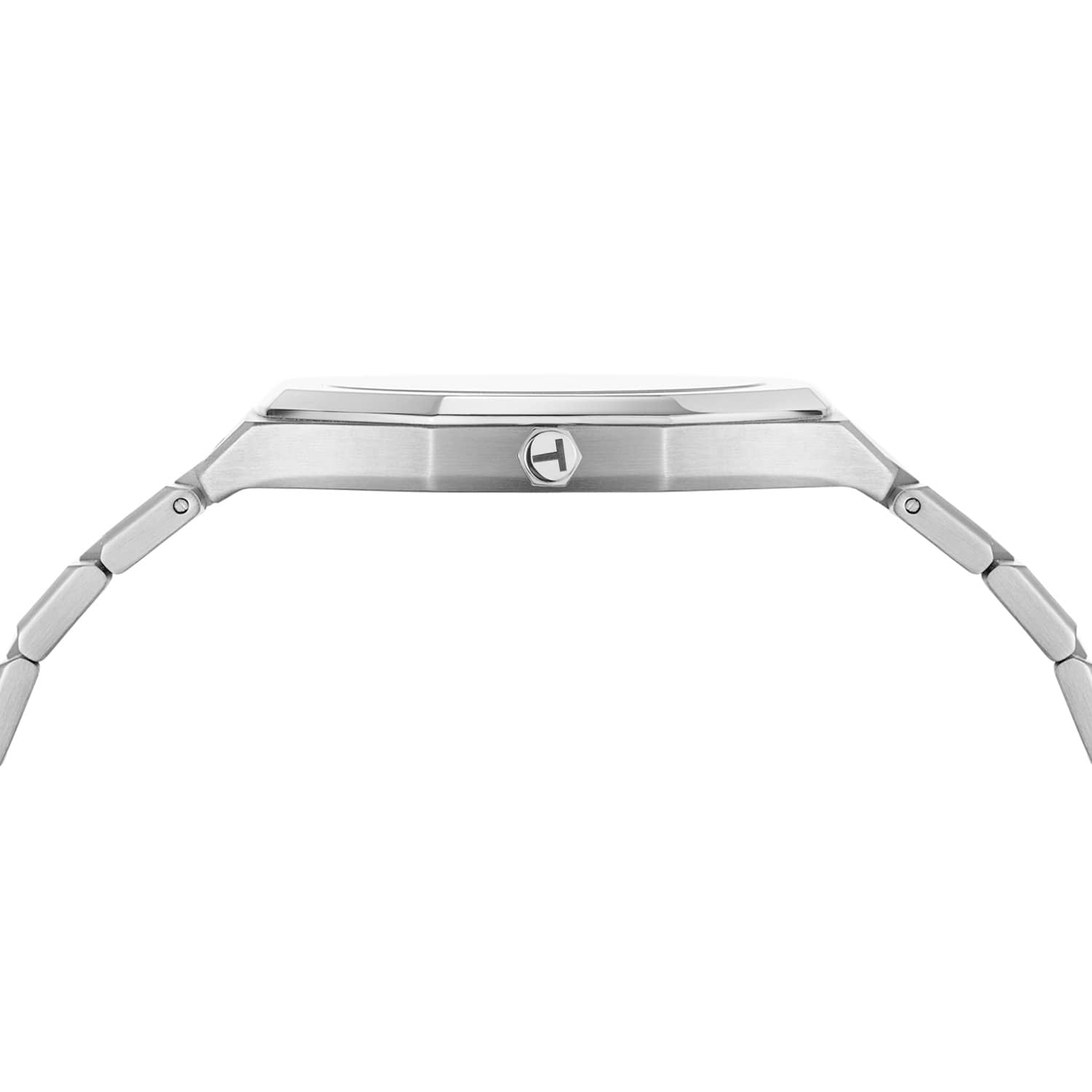 Silver Tone Blue-