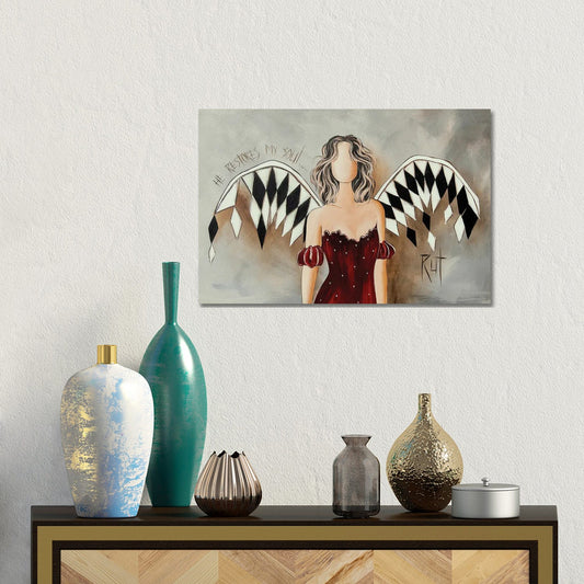 He Restores My Soul by Ruth's Angels - Canvas Gallery Wrap