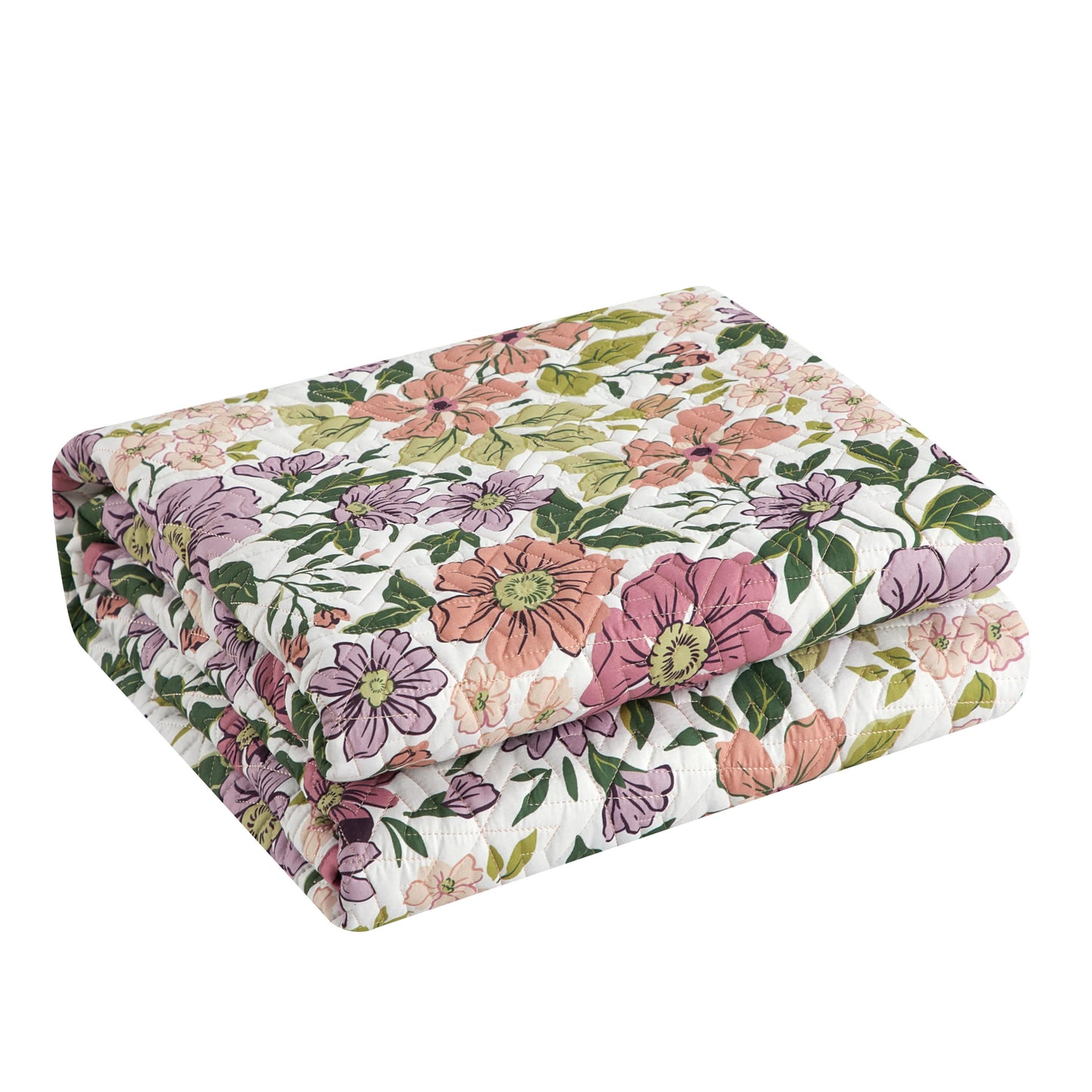 Nanshing Alayna 3 Piece King Floral Quilt Set