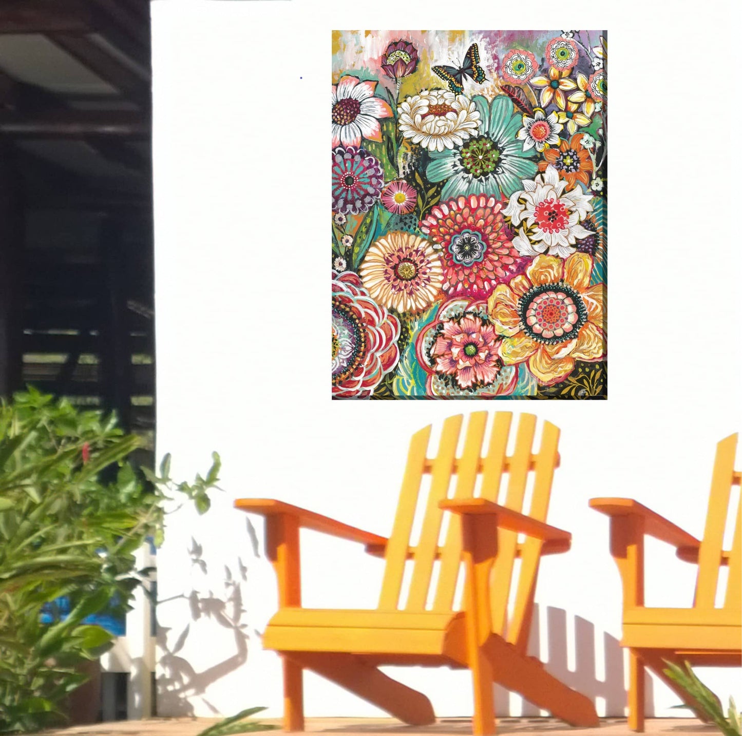 Petal Party All Weather Outdoor Art