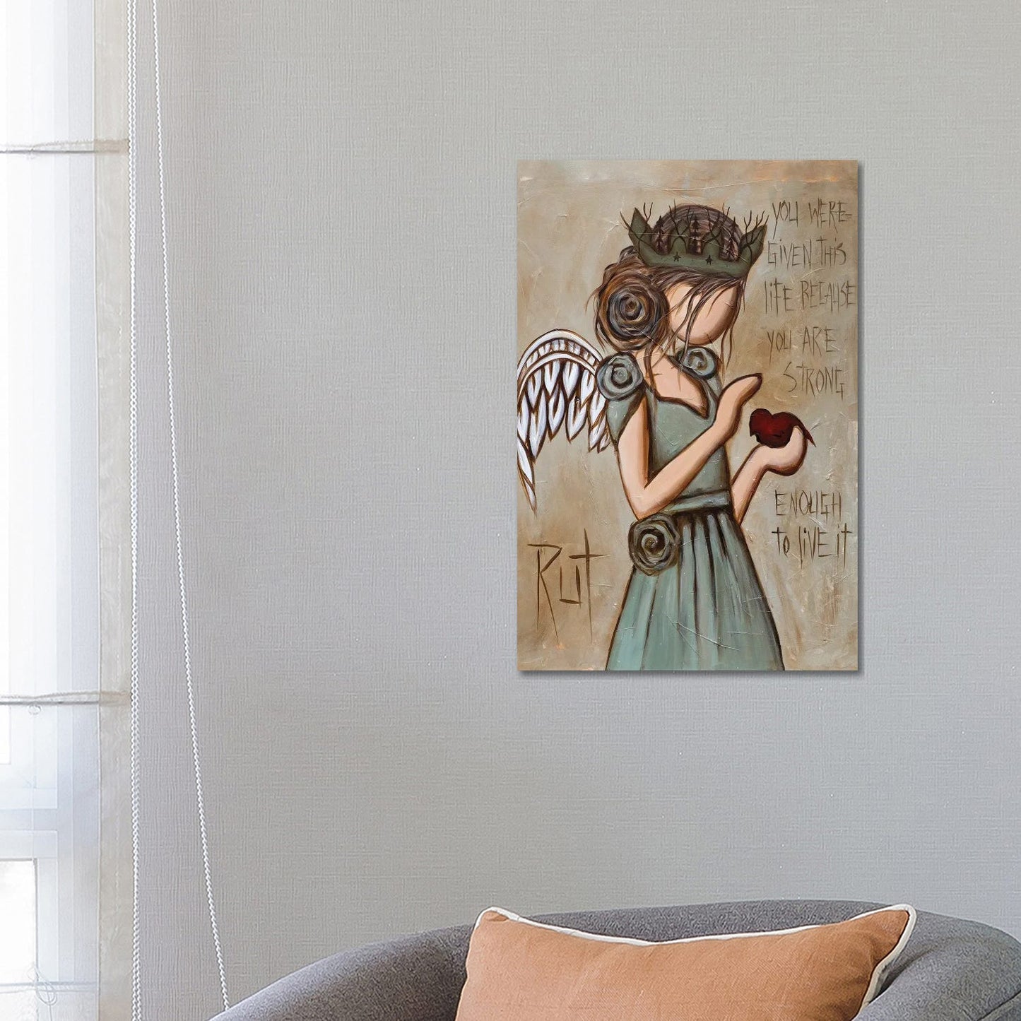 Strong Enough by Ruth's Angels - Canvas Gallery Wrap