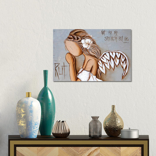 Not By My Strength by Ruth's Angels - Canvas Gallery Wrap