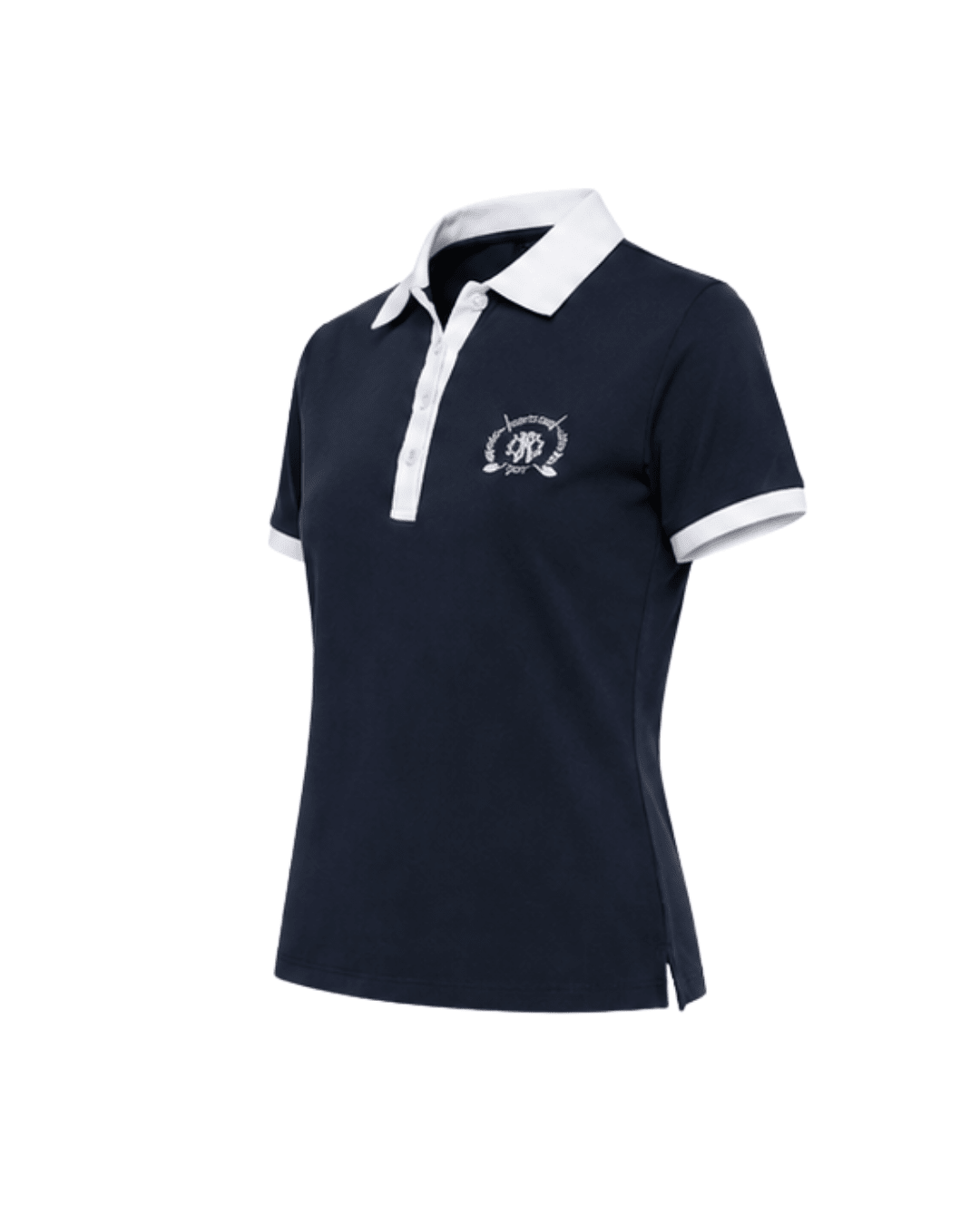 Navy Blue with White-