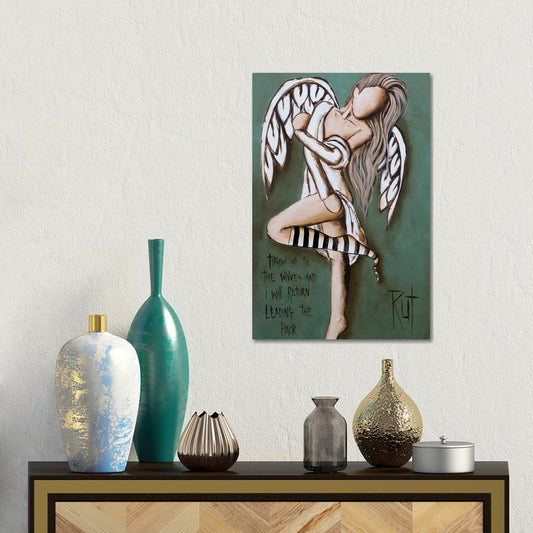 Throw Me To The Wolves by Ruth's Angels - Canvas Gallery Wrap