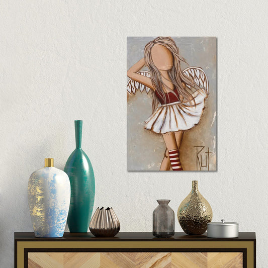 Red Socks by Ruth's Angels - Canvas Gallery Wrap