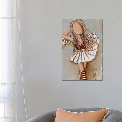 Red Socks by Ruth's Angels - Canvas Gallery Wrap