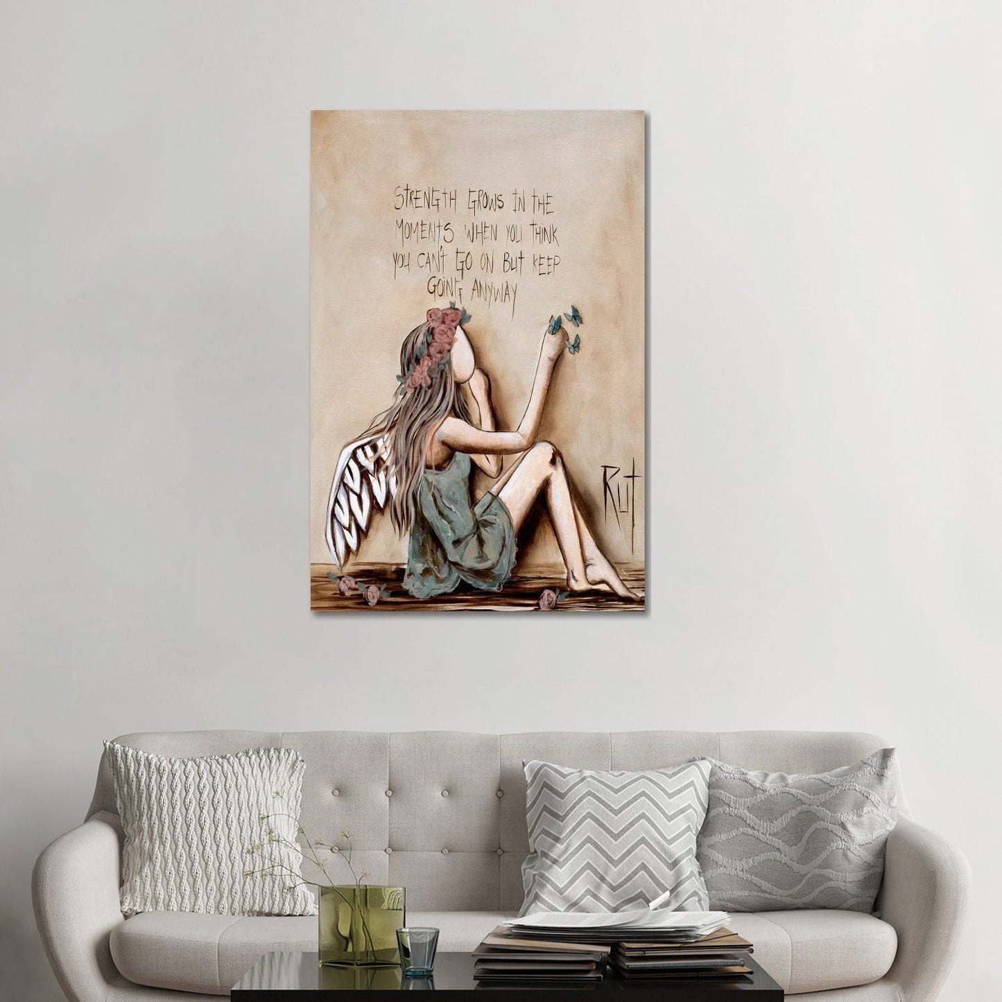 Strength Grows by Ruth's Angels - Canvas Gallery Wrap