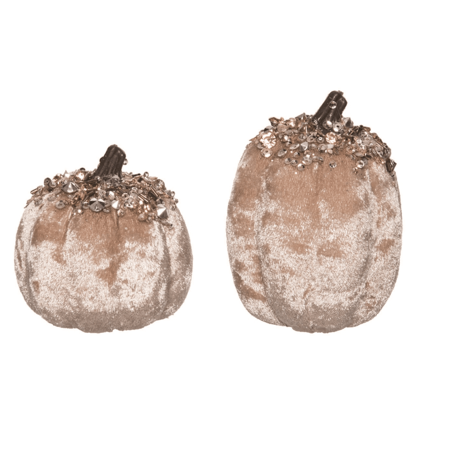 Foam 12.6 in Brown Harvest Velvet Pumpkins in Crate Set of 12 for Fall and Harvest Decorative Objects