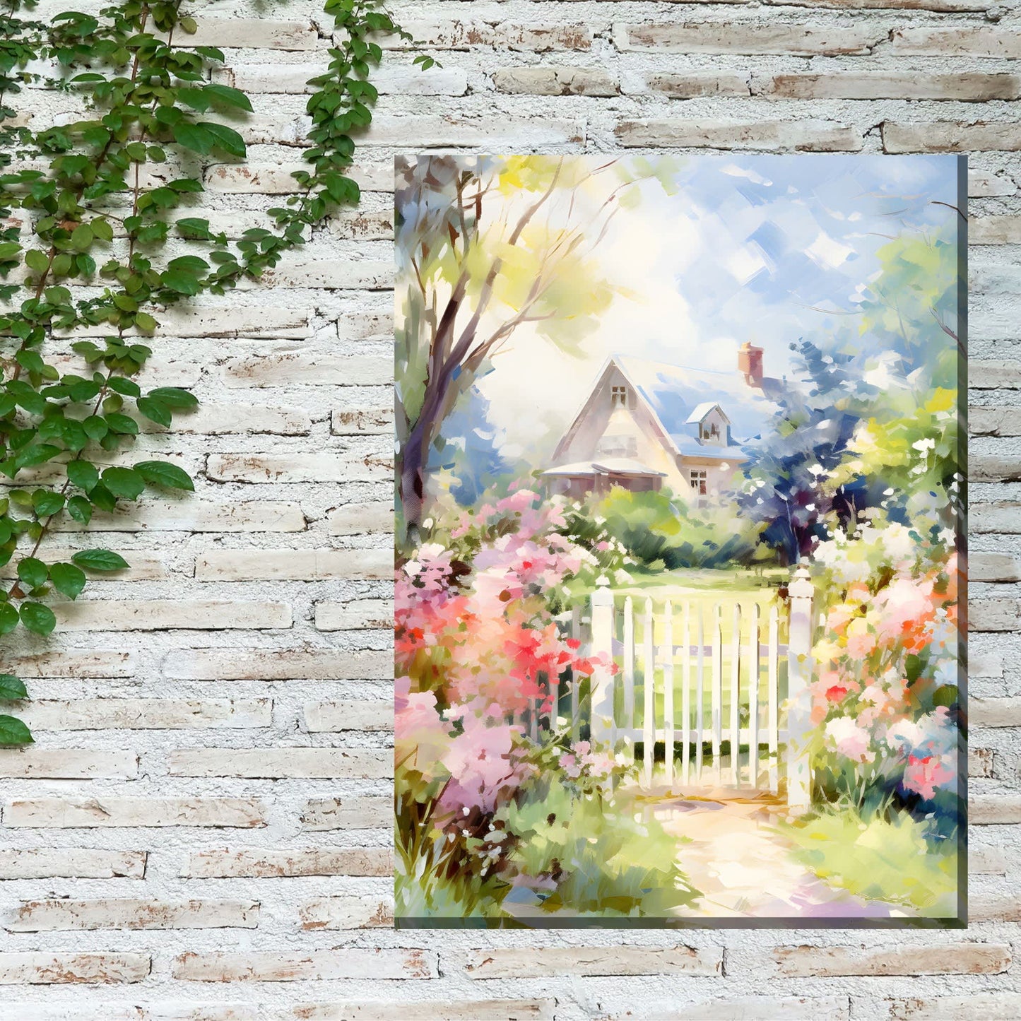 White Gate All Weather Outdoor Art