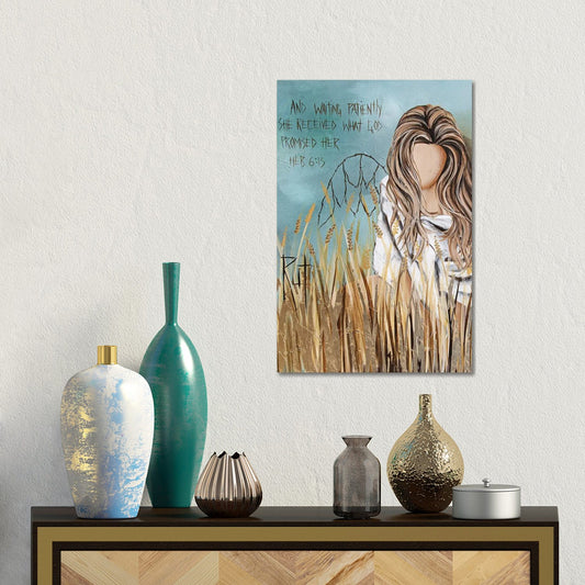And Waiting Patiently by Ruth's Angels - Canvas Gallery Wrap