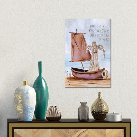 Don't Stay In The Boat by Ruth's Angels - Canvas Gallery Wrap