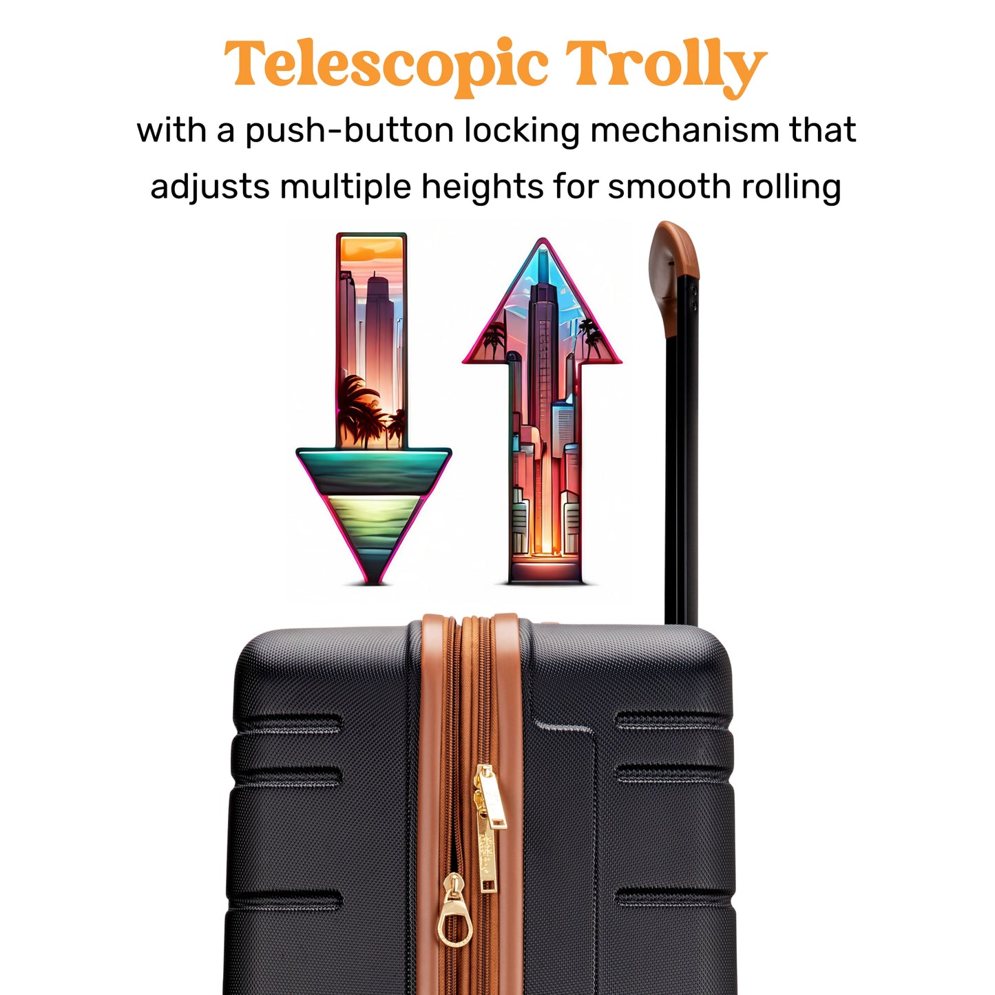 Miami Carry on Brickell 3 Piece Expandable Retro Spinner Luggage Set