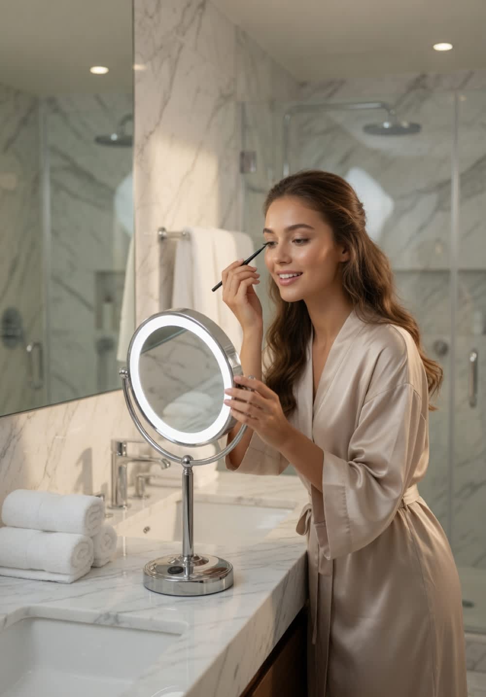 Cordless Rechargeable Make up Mirror