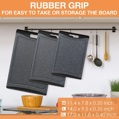 Non-Slip Rubber Grip Cutting Boards
