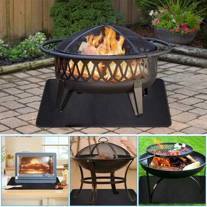 Non-Slip Washable Fire Pit Mat