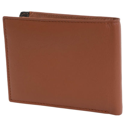 Jack Abrahams Goat Nappa Leather Bi-Fold Top Front Wallet