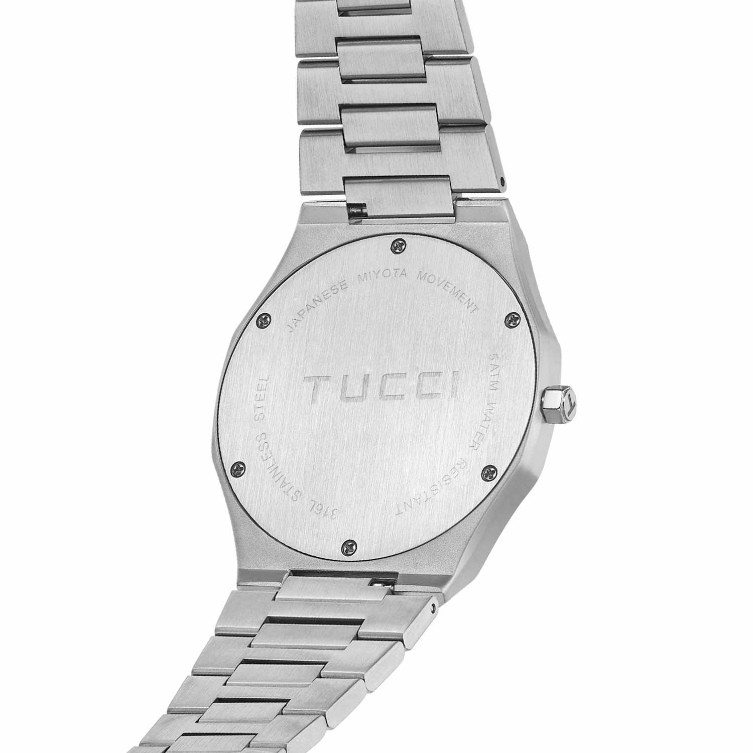 Silver Tone Blue-