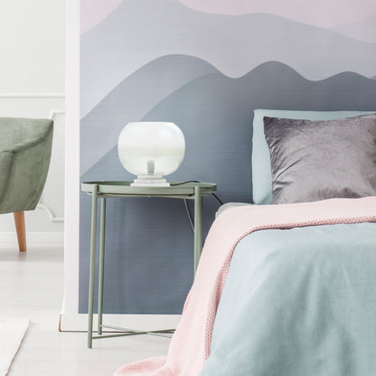 River of Goods 13" H Emily White and Green Ombre Stacked Base Globe Shade Accent Lamp