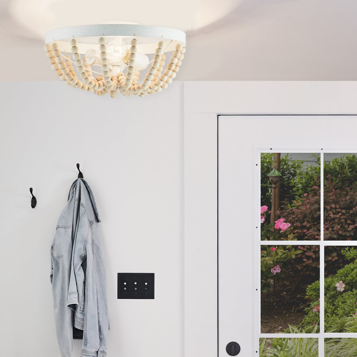 River of Goods 15" Delilah Boho Semi-Flush Mount Ceiling Fixture