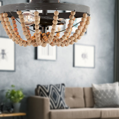 River of Goods 15" Doxon Boho Semi-Flush Mount Ceiling Fixture