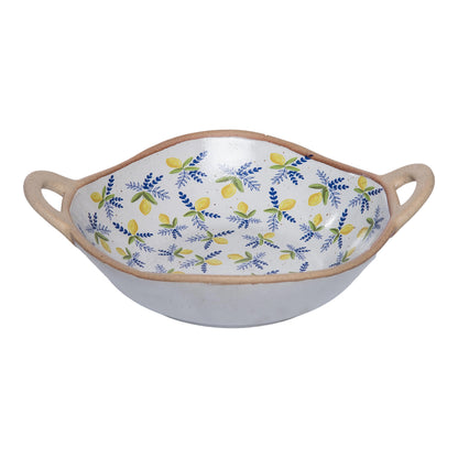 Ceramic Citrus Bowl Multicolored for Spring Serving and Entertaining