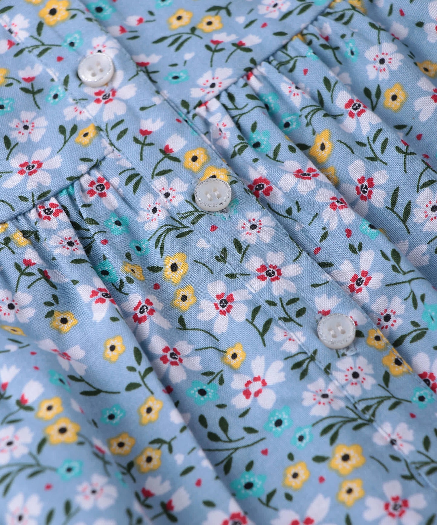 Beebay Button -through printed A-line dress