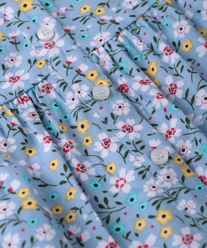 Beebay Button -through printed A-line dress