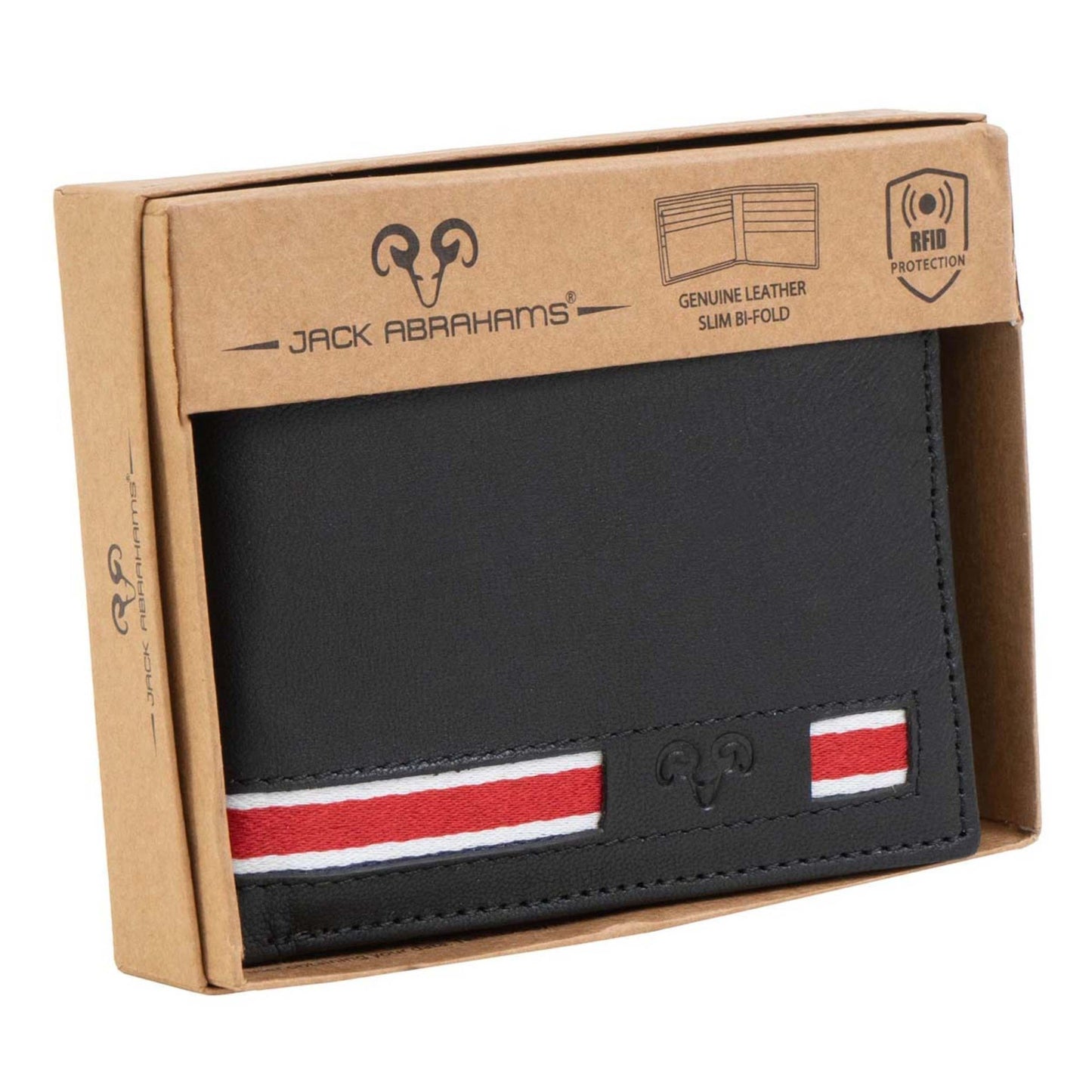 Jack Abrahams Goat Nappa Leather Bi-Fold Minimalist Wallet