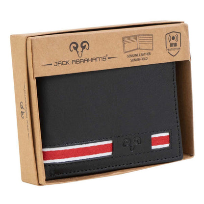 Jack Abrahams Goat Nappa Leather Bi-Fold Minimalist Wallet