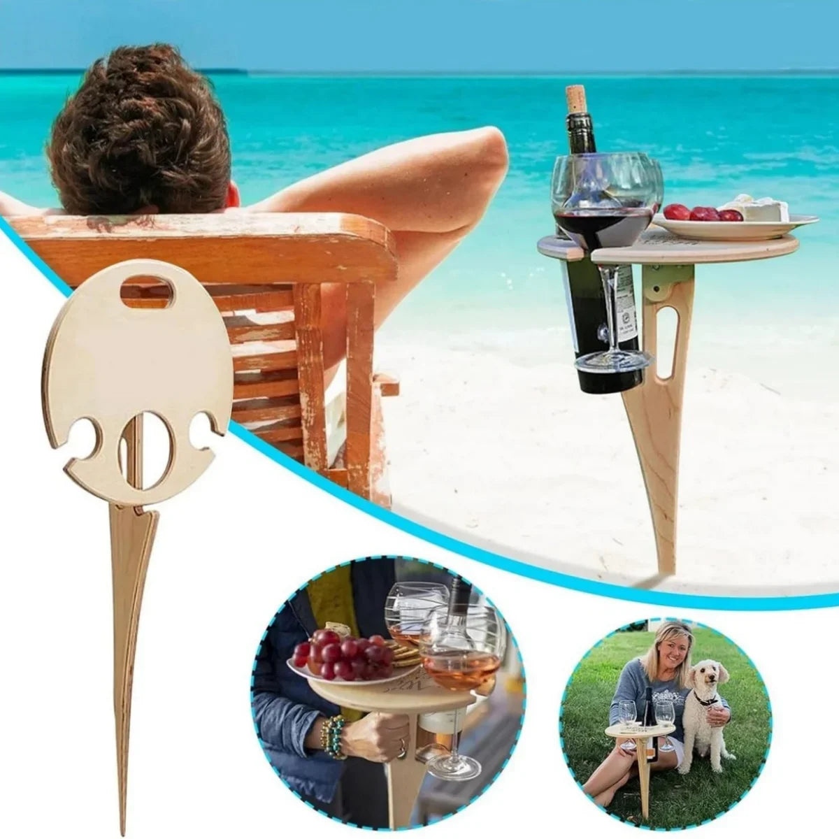 Multi-Functional Beach Table