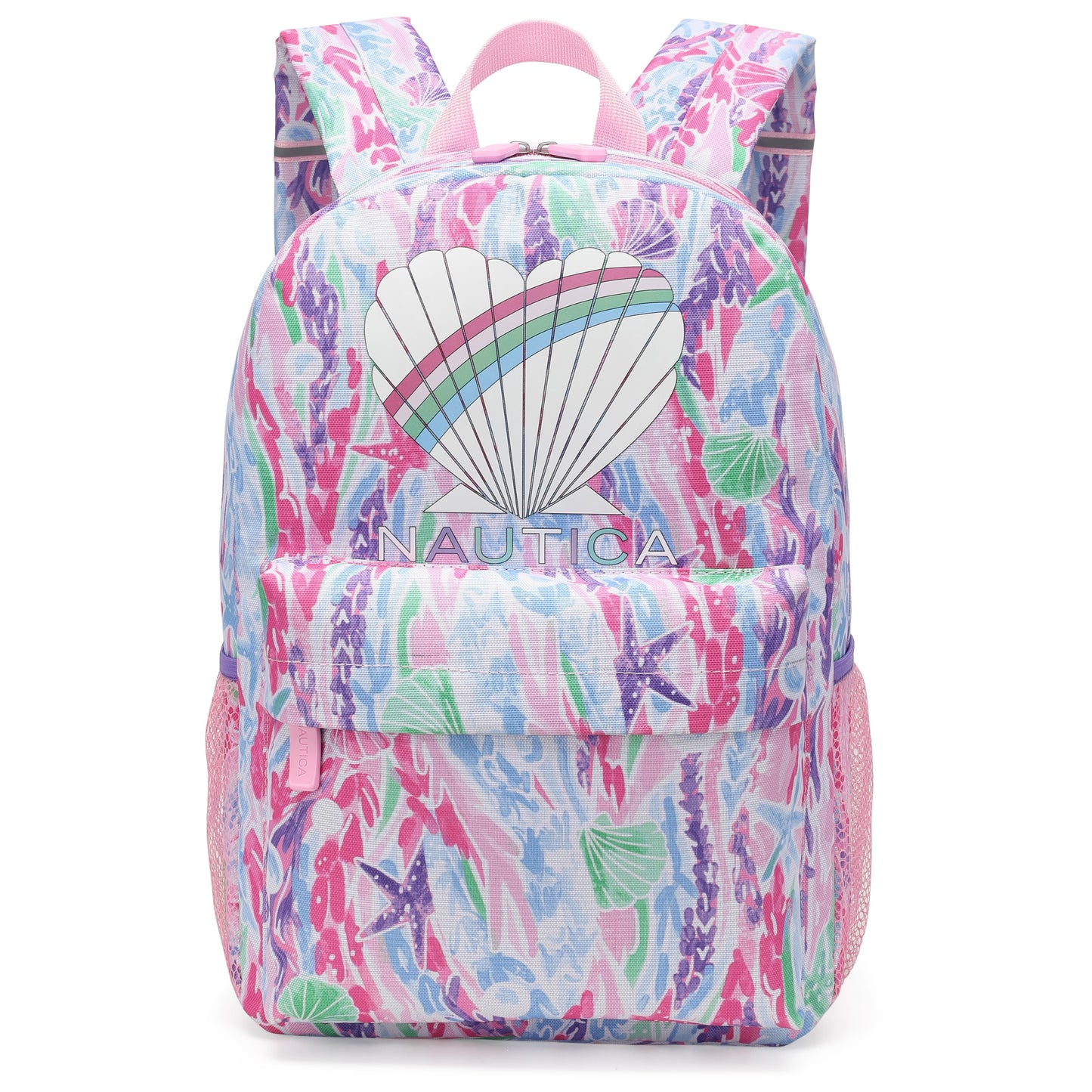Nautica Kids 18" Airline Approved 5-Piece Carry-on Suitcase Set | Pastel Shell