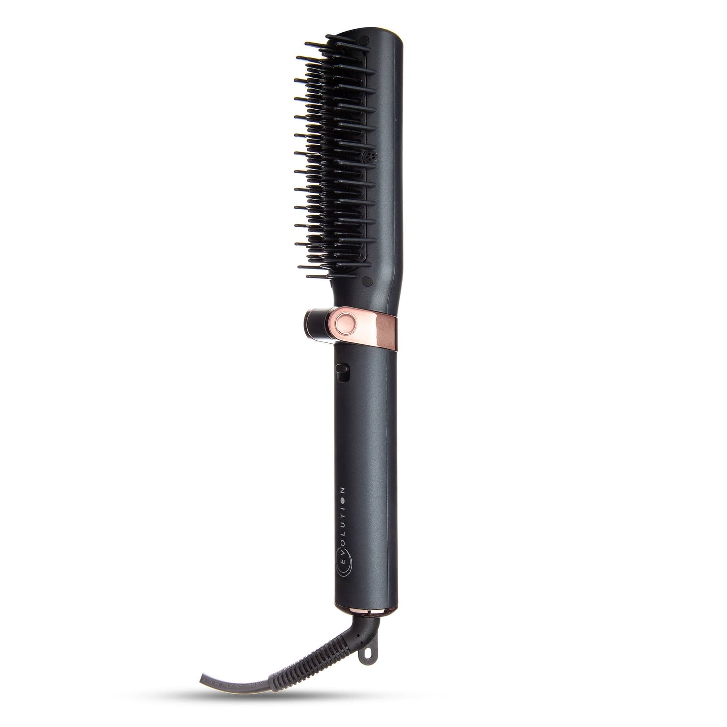 TIRI-PRO - Foldable Hot Brush Hair Straightener with Travel Case – Portable Smoothing Brush with Tourmaline
