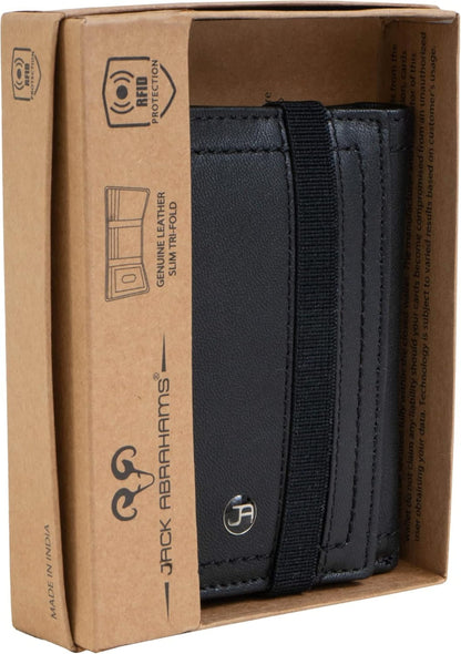 Jack Abrahams Goat Nappa Leather Bi-Fold Slim Wallet