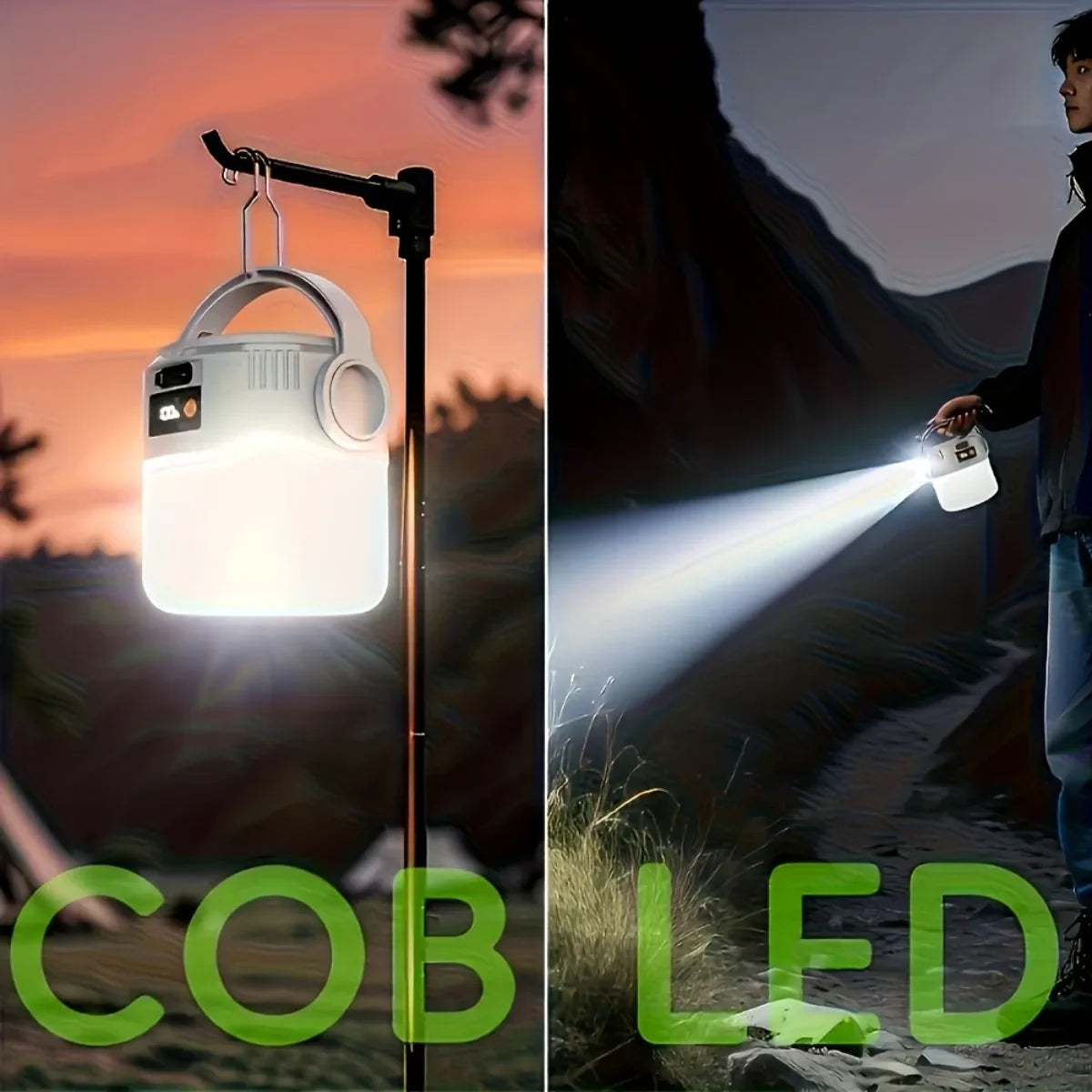 Solar-Powered Tent Light