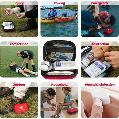 Hard Shell First Aid Case with Carabiner（20-Piece）