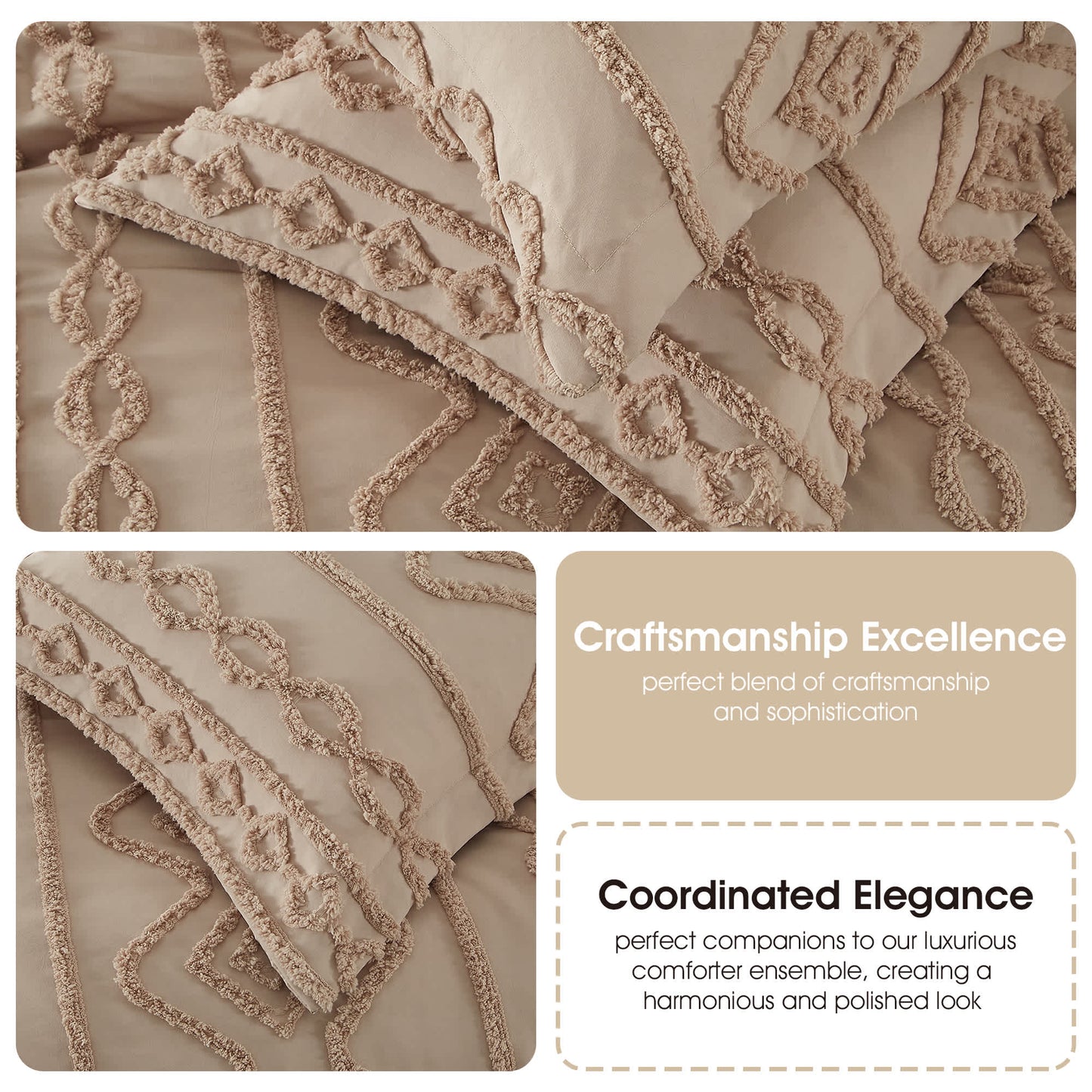 Nanshing Algoma 3 Piece Geometric Comforter Set