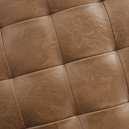Faux Leather Mocha-