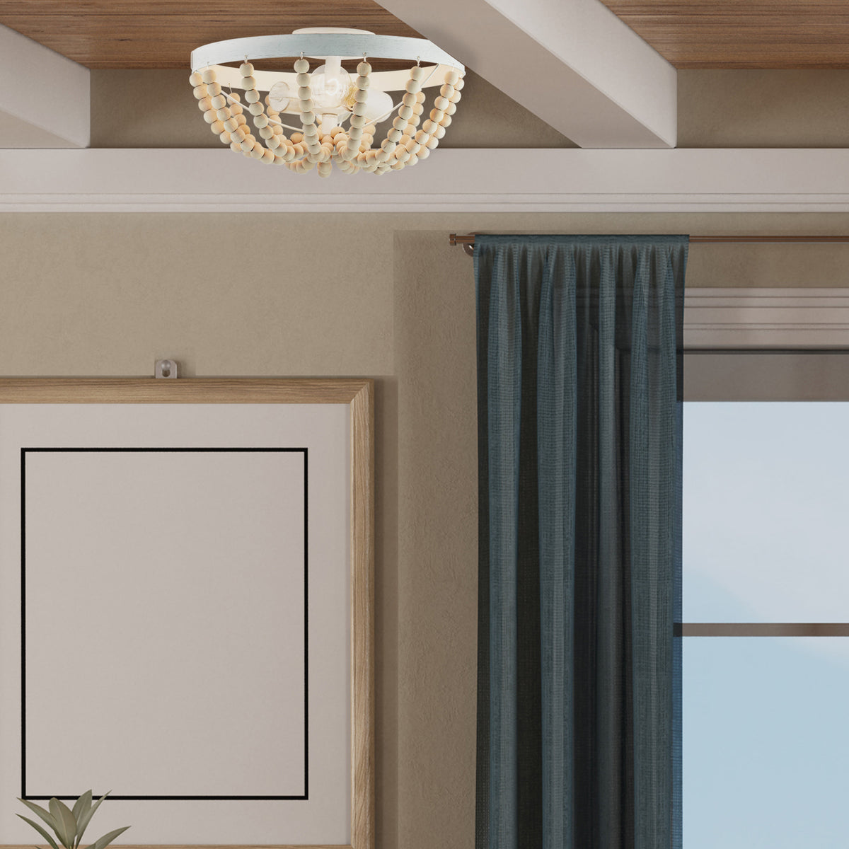 River of Goods 15" Delilah Boho Semi-Flush Mount Ceiling Fixture