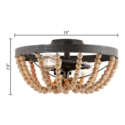 River of Goods 15" Doxon Boho Semi-Flush Mount Ceiling Fixture