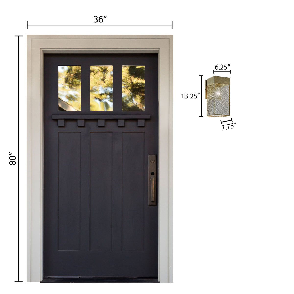 River of Goods 13.25" Dixsie Farmhouse Exterior Light Fixture Sconce