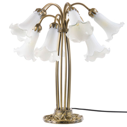 White/ Antique Brass-