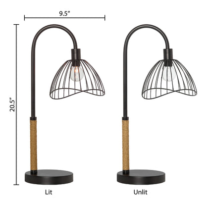 River of Goods 20.5" H Brigitte Candlestick Base Dome Shade Table Lamp